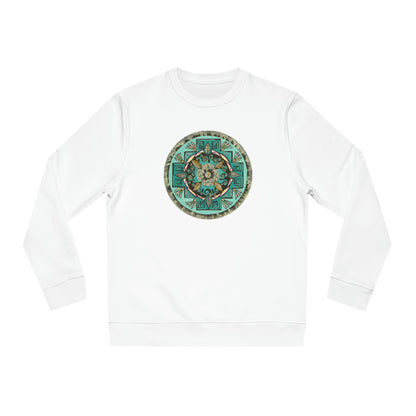 "Hojachakana" Lords & Ladies Organic Sweatshirt - Blue Flame Array White / XS Sweatshirt