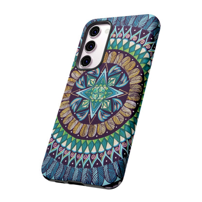 "AquilazurA Kryst'dala" Art Phone Armor - Blue Flame Array Phone Case