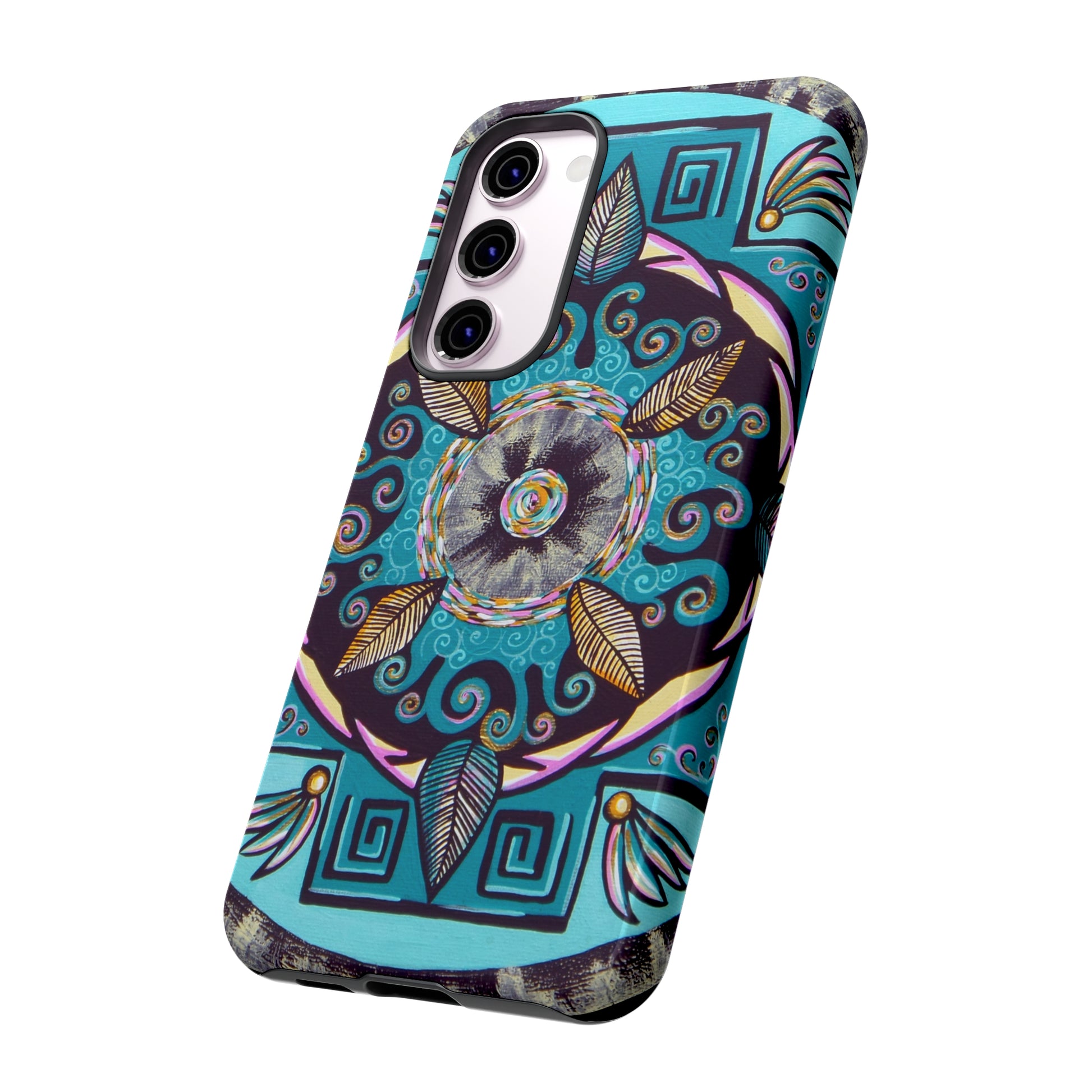 "Hojachakana" Art Phone Armor - Blue Flame Array Phone Case