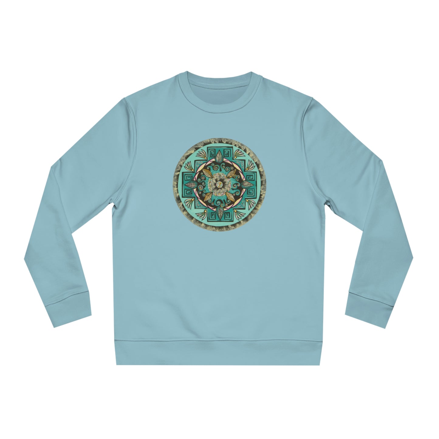 "Hojachakana" Lords & Ladies Organic Sweatshirt - Blue Flame Array Sweatshirt