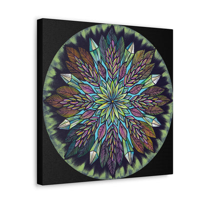 "Krystalhoja" Canvas Gallery Wraps - Blue Flame Array Canvas