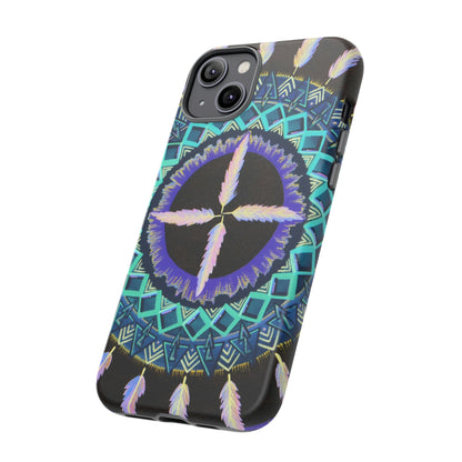 "Cuatro Vientos" Art Phone Armor - Blue Flame Array Phone Case