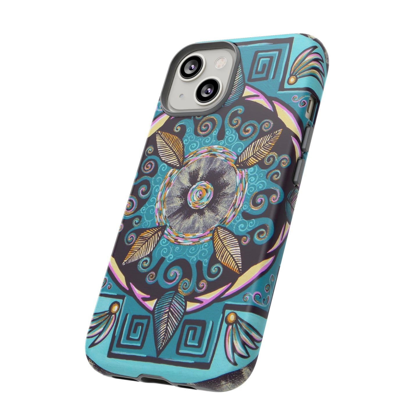 "Hojachakana" Art Phone Armor - Blue Flame Array Phone Case