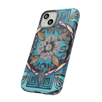 "Hojachakana" Art Phone Armor - Blue Flame Array Phone Case