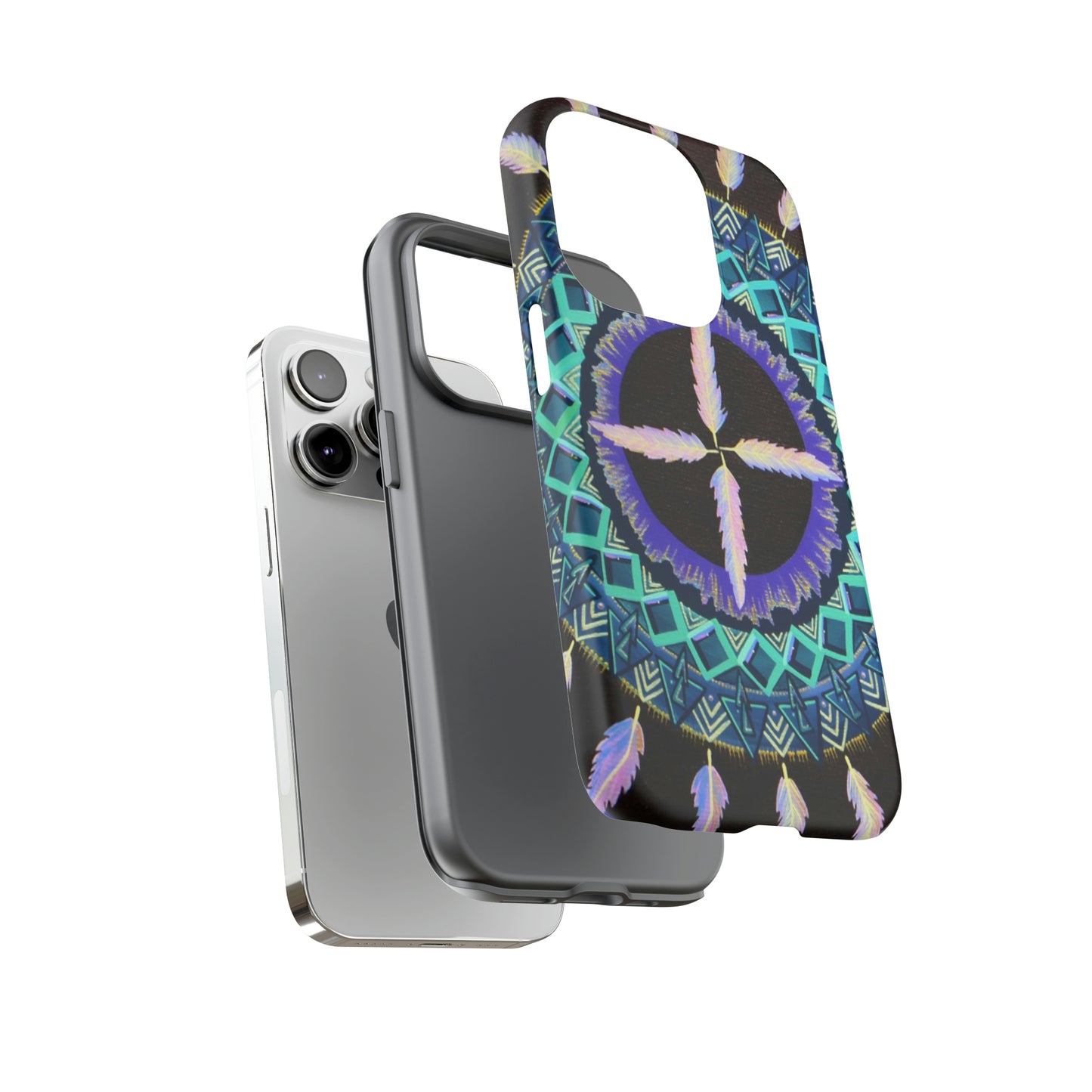 "Cuatro Vientos" Art Phone Armor - Blue Flame Array Phone Case