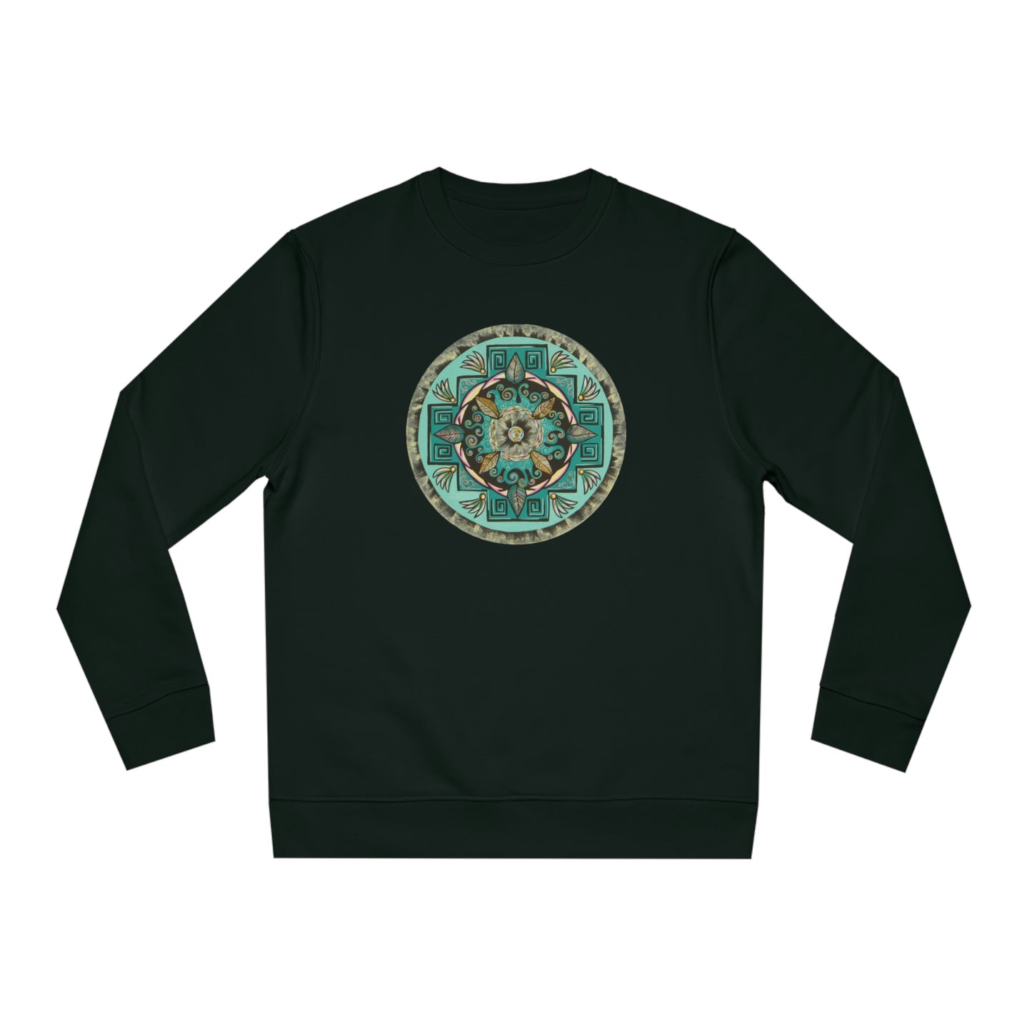 "Hojachakana" Lords & Ladies Organic Sweatshirt - Blue Flame Array Black / 2XS Sweatshirt