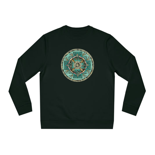 "Hojachakana" Lords & Ladies Organic Sweatshirt - Blue Flame Array Black / 2XS Sweatshirt