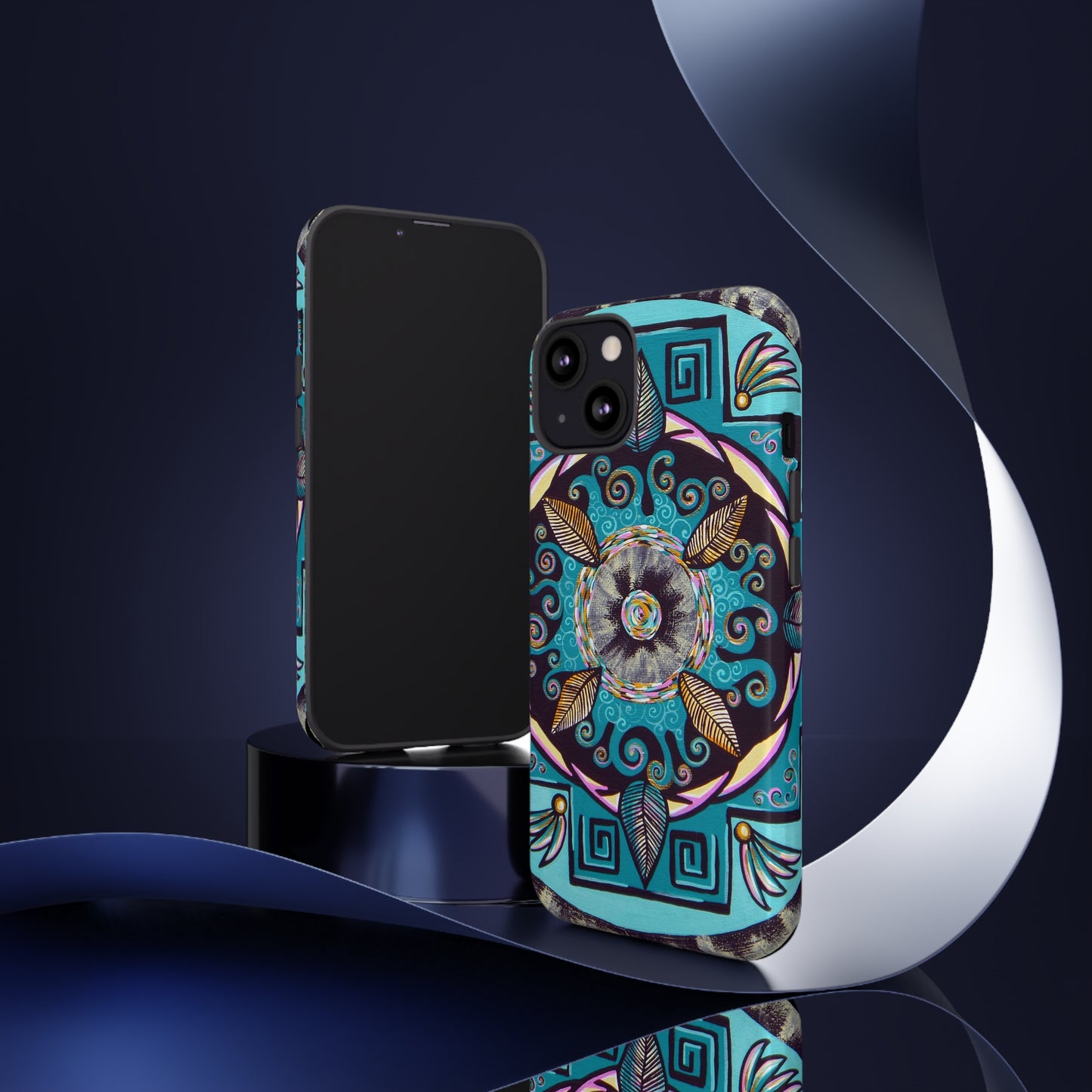 "Hojachakana" Art Phone Armor - Blue Flame Array Phone Case