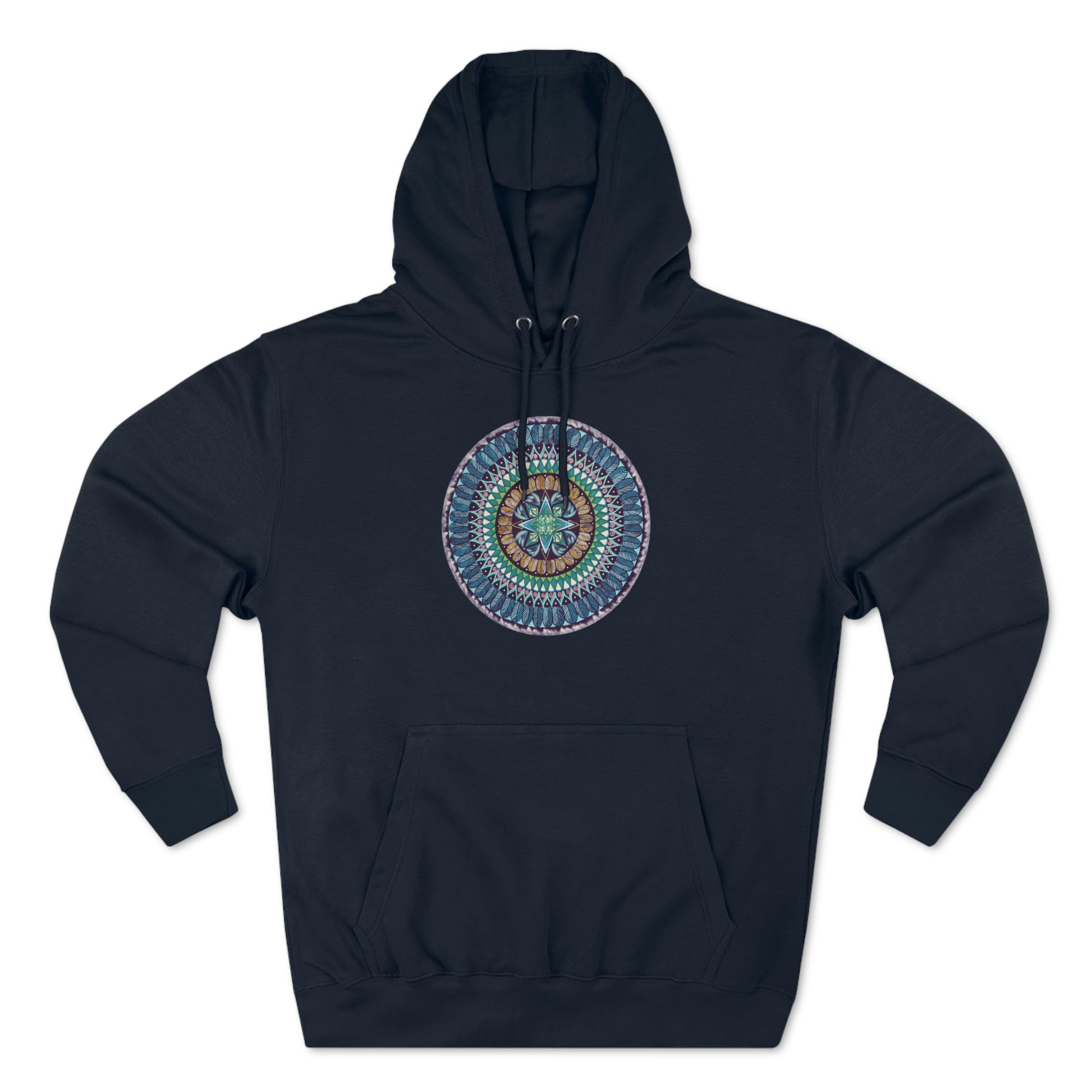 "AquilazurA Kryst'dala" Lords & Ladies Pullover Hoodie - Blue Flame Array Navy / XS Hoodie