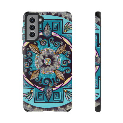 "Hojachakana" Art Phone Armor - Blue Flame Array Samsung Galaxy S21 Plus / Matte Phone Case