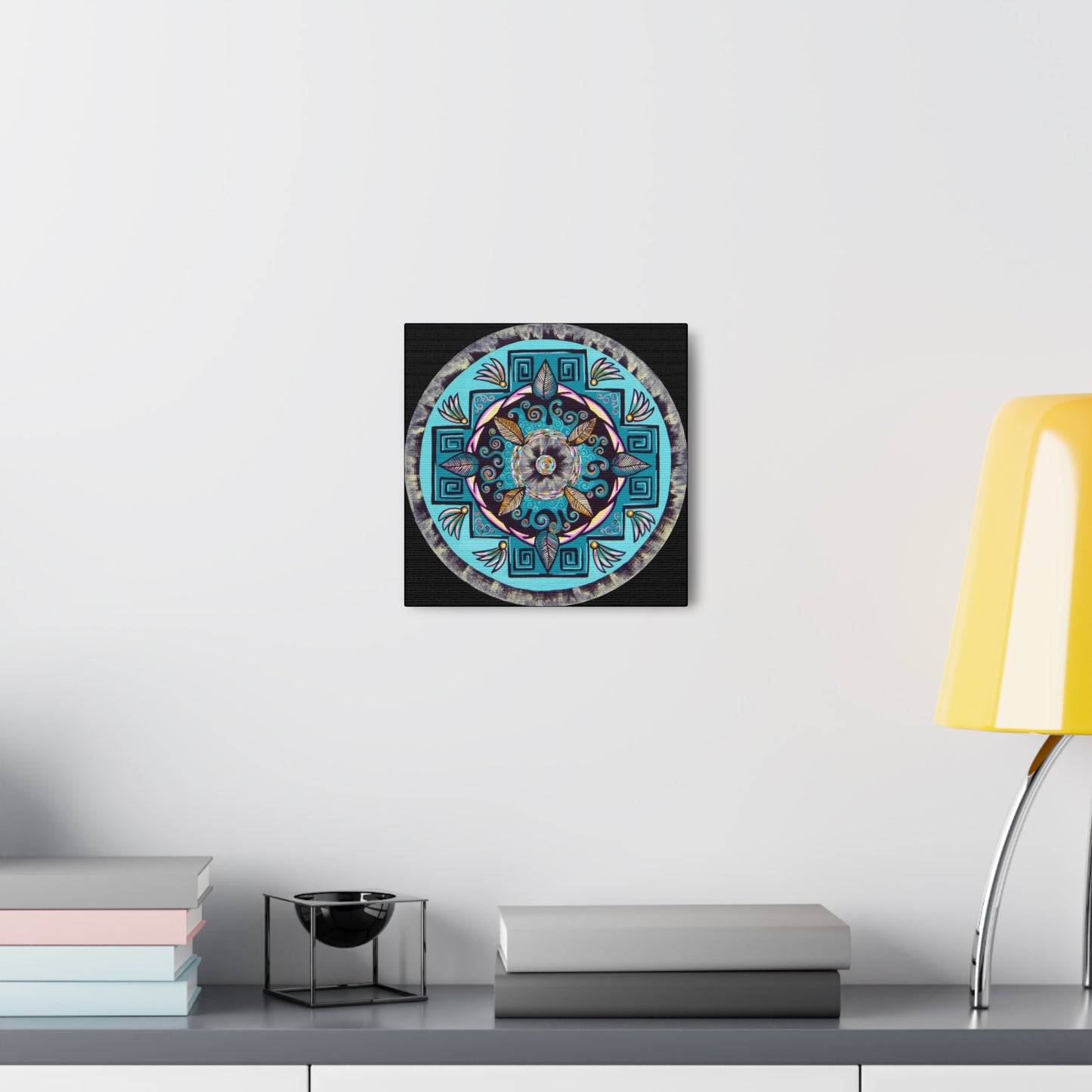 "Hojachakana" Canvas Gallery Wraps - Blue Flame Array Canvas