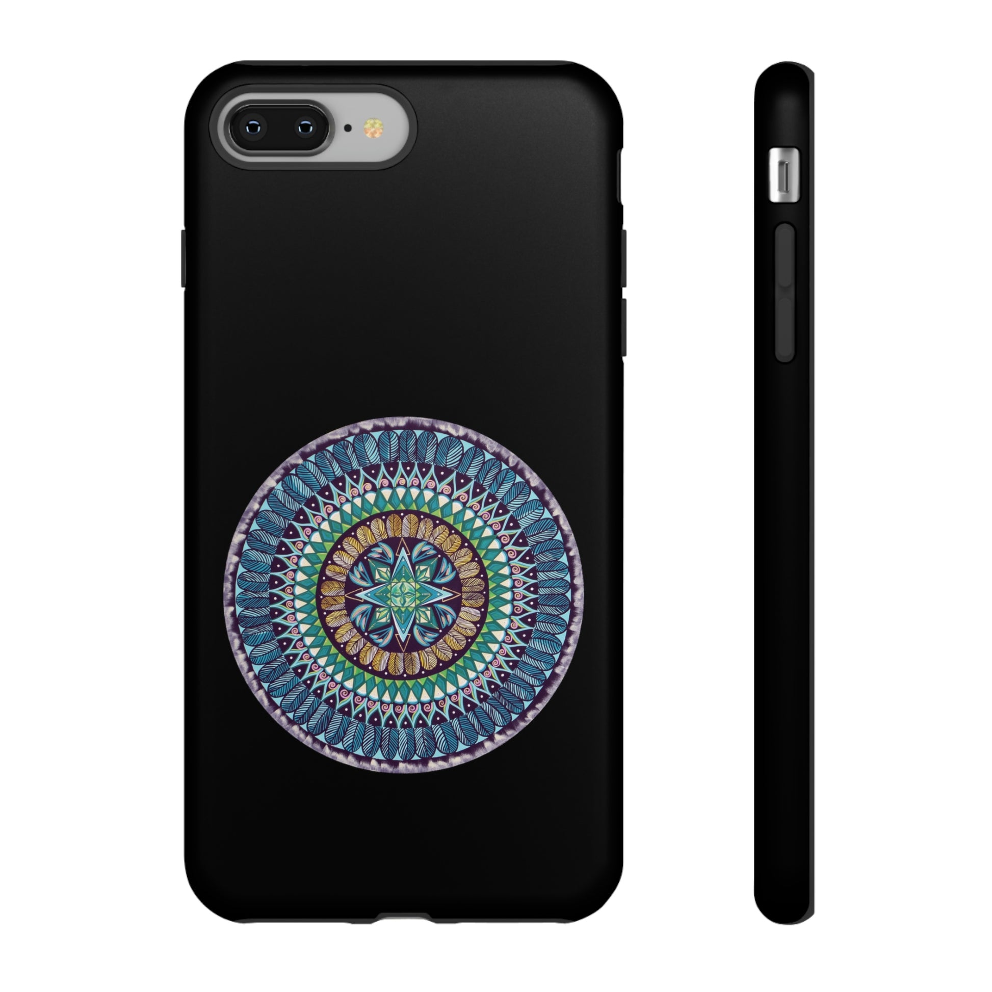 "AquilazurA Kryst'dala" Art Phone Armor - Blue Flame Array iPhone 8 Plus / Matte Phone Case