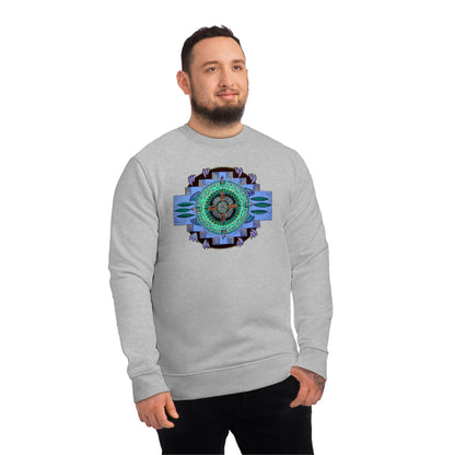 "Plumachakana" Lords & Ladies Organic Sweatshirt - Blue Flame Array Sweatshirt