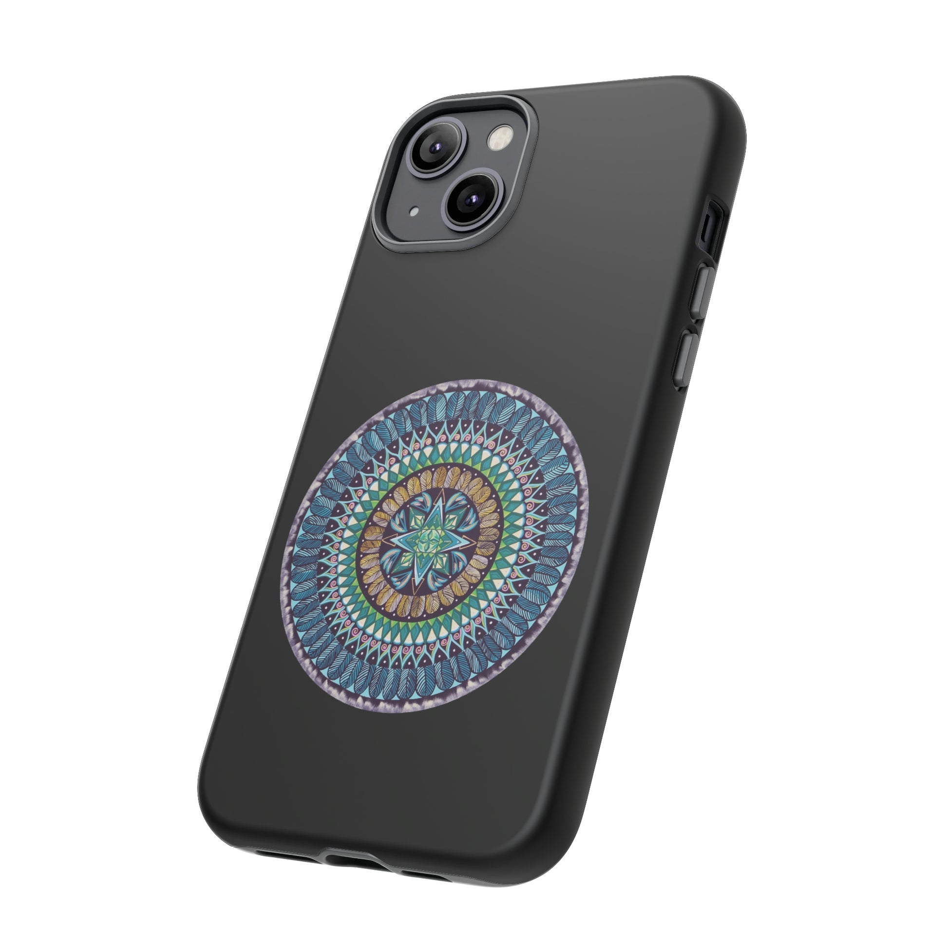 "AquilazurA Kryst'dala" Art Phone Armor - Blue Flame Array Phone Case