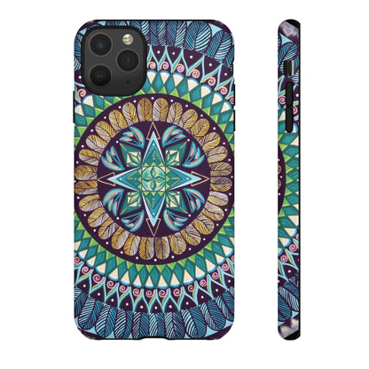 "AquilazurA Kryst'dala" Art Phone Armor - Blue Flame Array iPhone 11 Pro Max / Glossy Phone Case