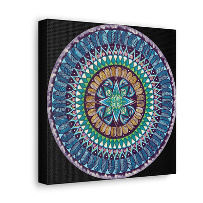 "AquilazurA Kryst'dala" Canvas Gallery Wraps - Blue Flame Array Canvas