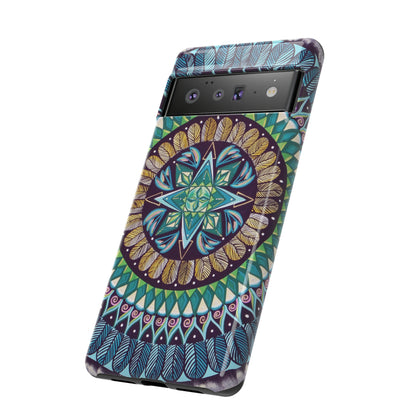 "AquilazurA Kryst'dala" Art Phone Armor - Blue Flame Array Phone Case