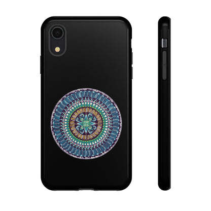 "AquilazurA Kryst'dala" Art Phone Armor - Blue Flame Array iPhone XR / Glossy Phone Case