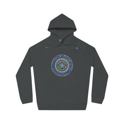 "AquilazurA Kryst'dala" Lords & Ladies Organic Sider Hoodie - Blue Flame Array Anthracite / XS Hoodie