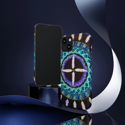 "Cuatro Vientos" Art Phone Armor - Blue Flame Array Phone Case