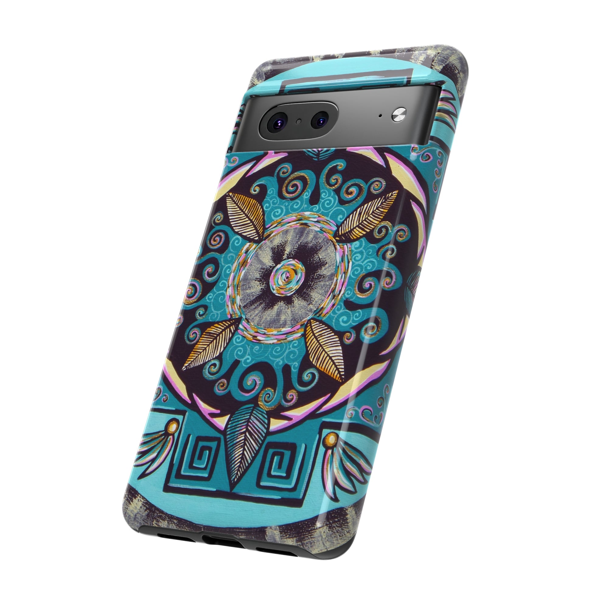 "Hojachakana" Art Phone Armor - Blue Flame Array Phone Case