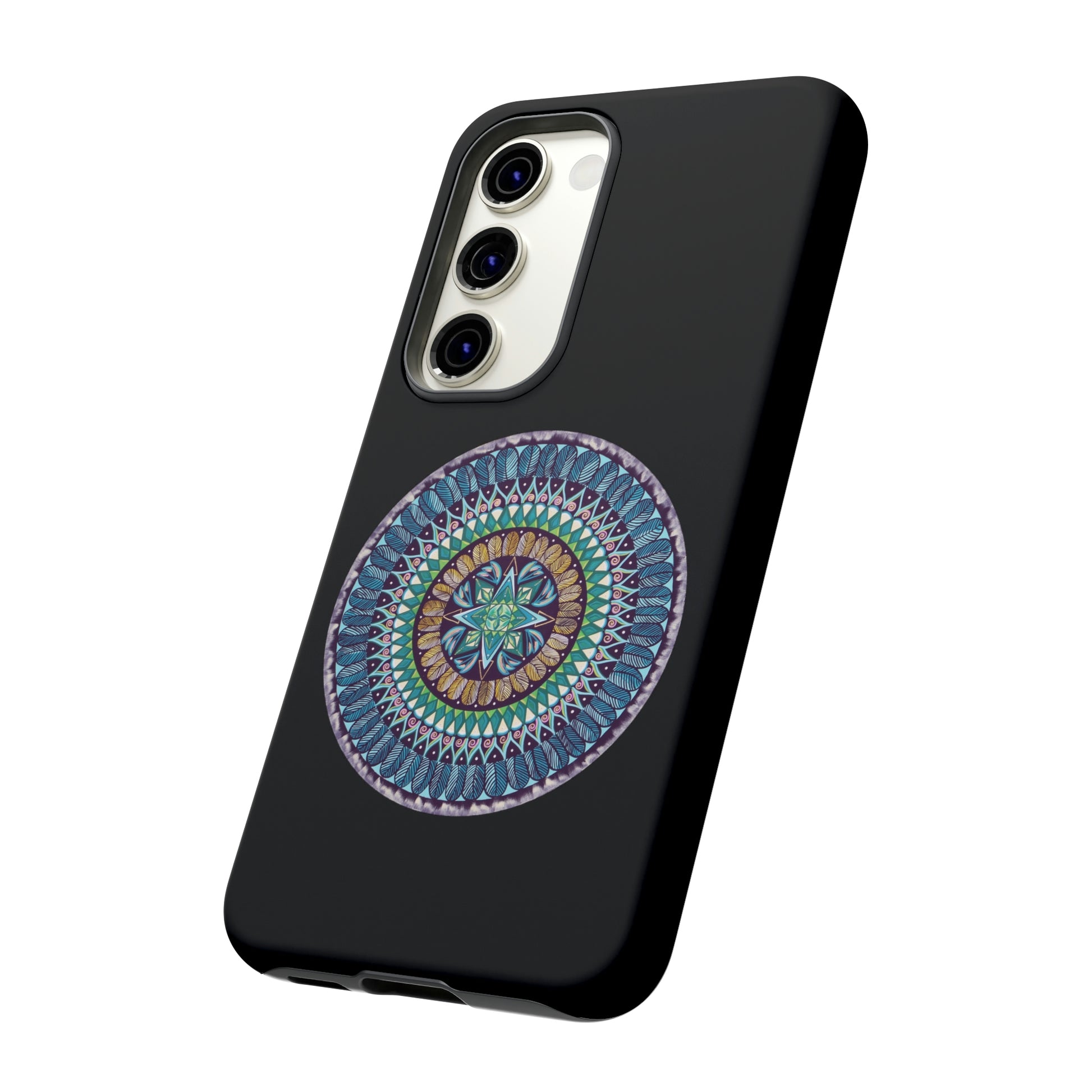 "AquilazurA Kryst'dala" Art Phone Armor - Blue Flame Array Phone Case