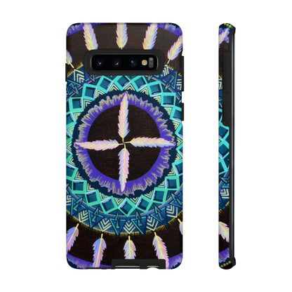 "Cuatro Vientos" Art Phone Armor - Blue Flame Array Samsung Galaxy S10 / Matte Phone Case