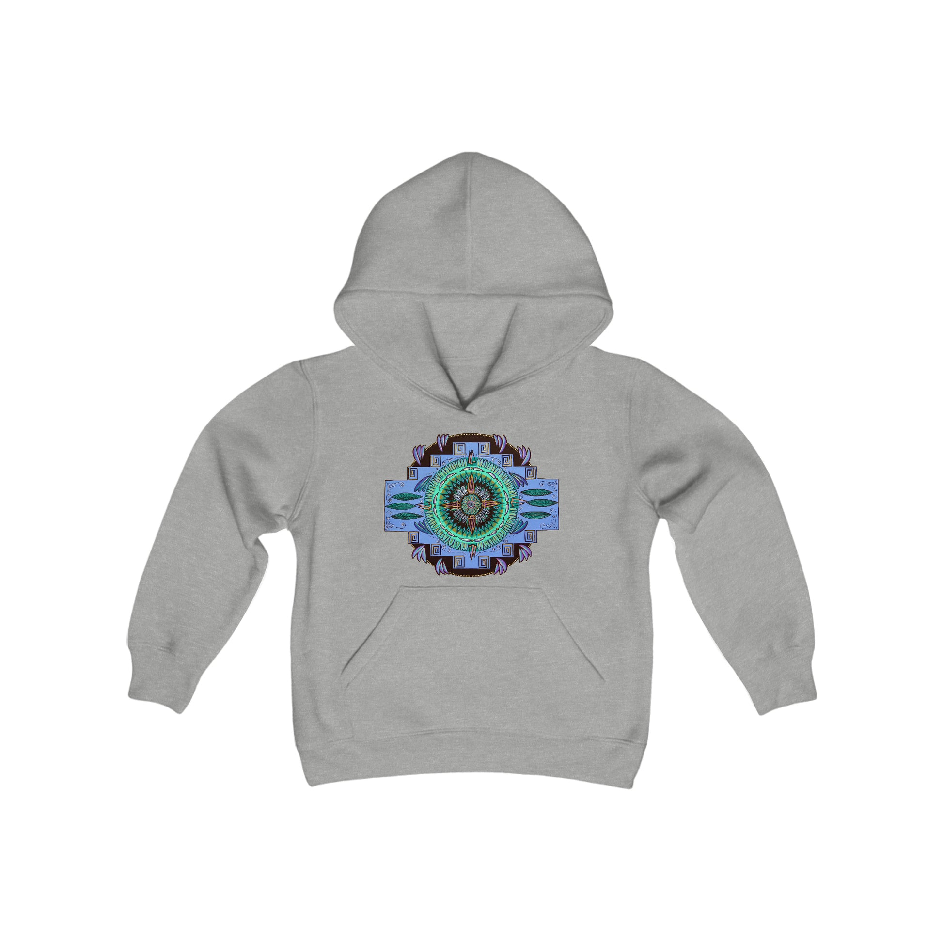 "Plumachakana" Lads & Lasses Hoodie - Blue Flame Array Kids clothes