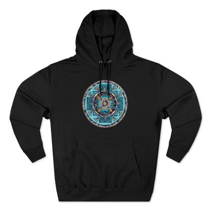 "Hojachakana" Lords & Ladies Pullover Hoodie - Blue Flame Array Black / XS Hoodie