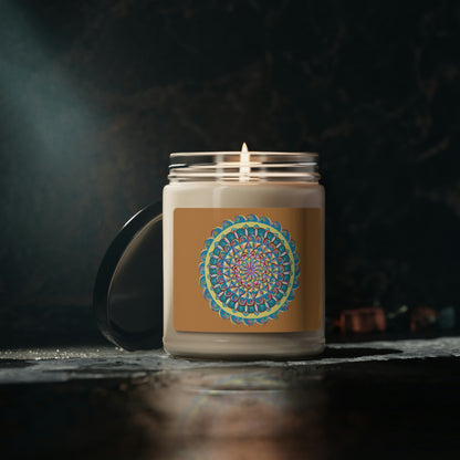 "Almandalayana" Scented Soy Candle - Blue Flame Array Home Decor