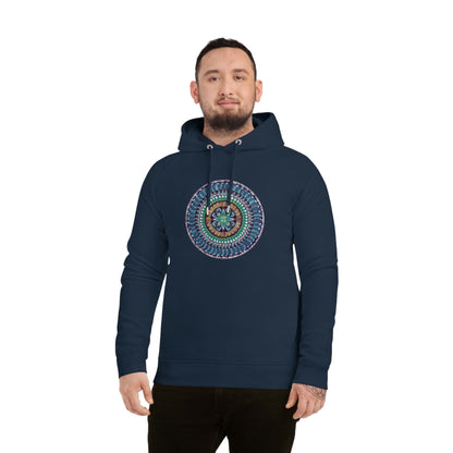 "AquilazurA Kryst'dala" Lords & Ladies Organic Sider Hoodie - Blue Flame Array French Navy / XS Hoodie