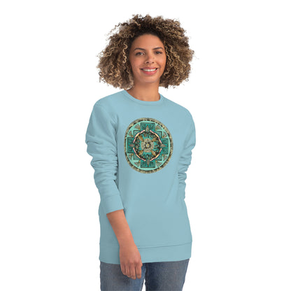 "Hojachakana" Lords & Ladies Organic Sweatshirt - Blue Flame Array Sweatshirt