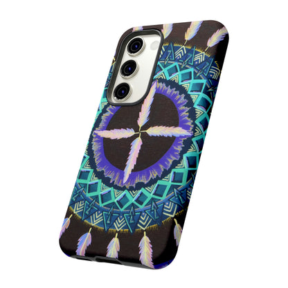 "Cuatro Vientos" Art Phone Armor - Blue Flame Array Phone Case