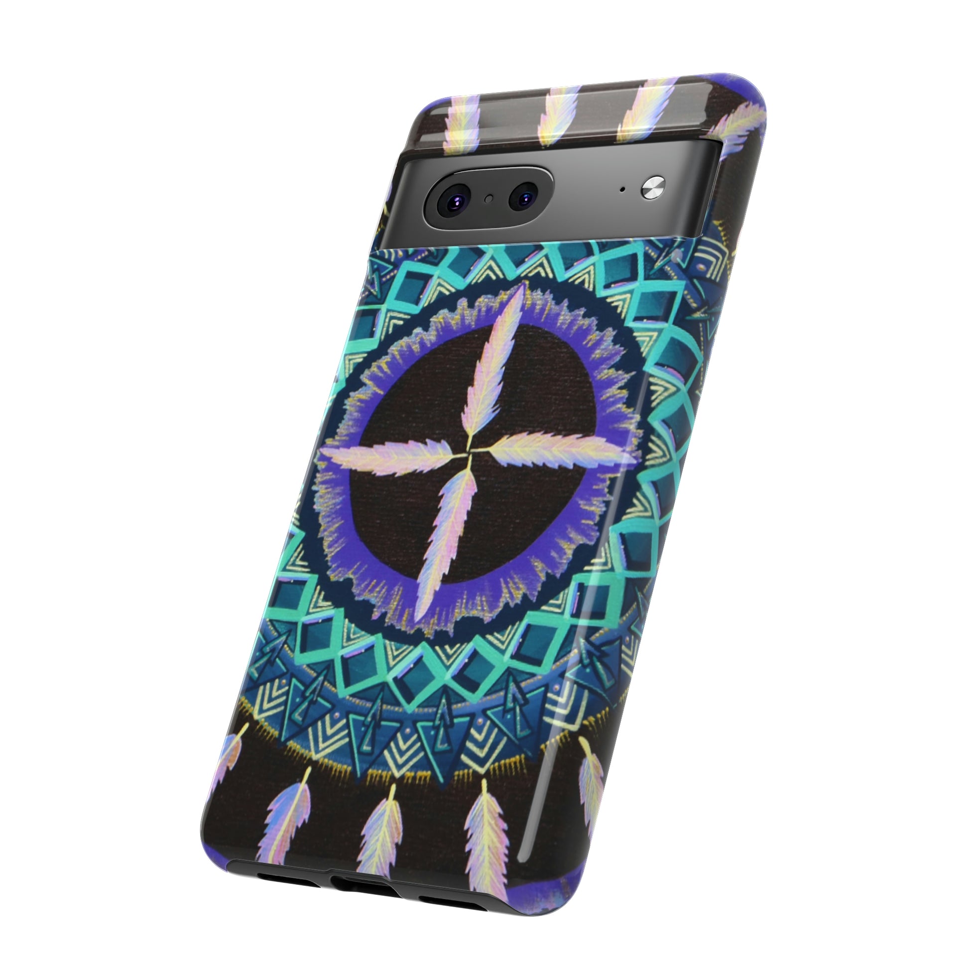 "Cuatro Vientos" Art Phone Armor - Blue Flame Array Phone Case