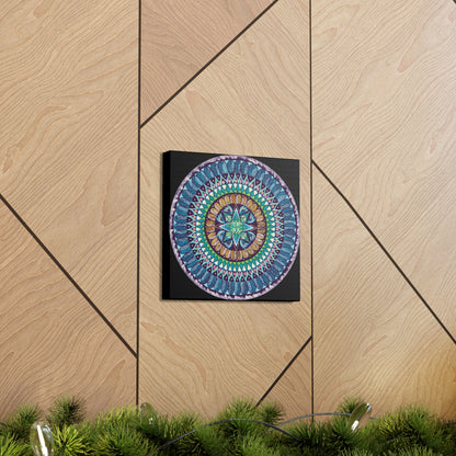 "AquilazurA Kryst'dala" Canvas Gallery Wraps - Blue Flame Array Canvas