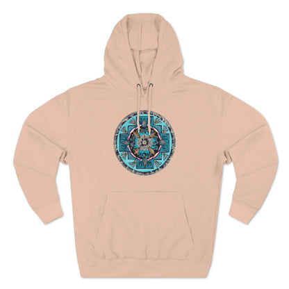 "Hojachakana" Lords & Ladies Pullover Hoodie - Blue Flame Array Pale Pink / XS Hoodie