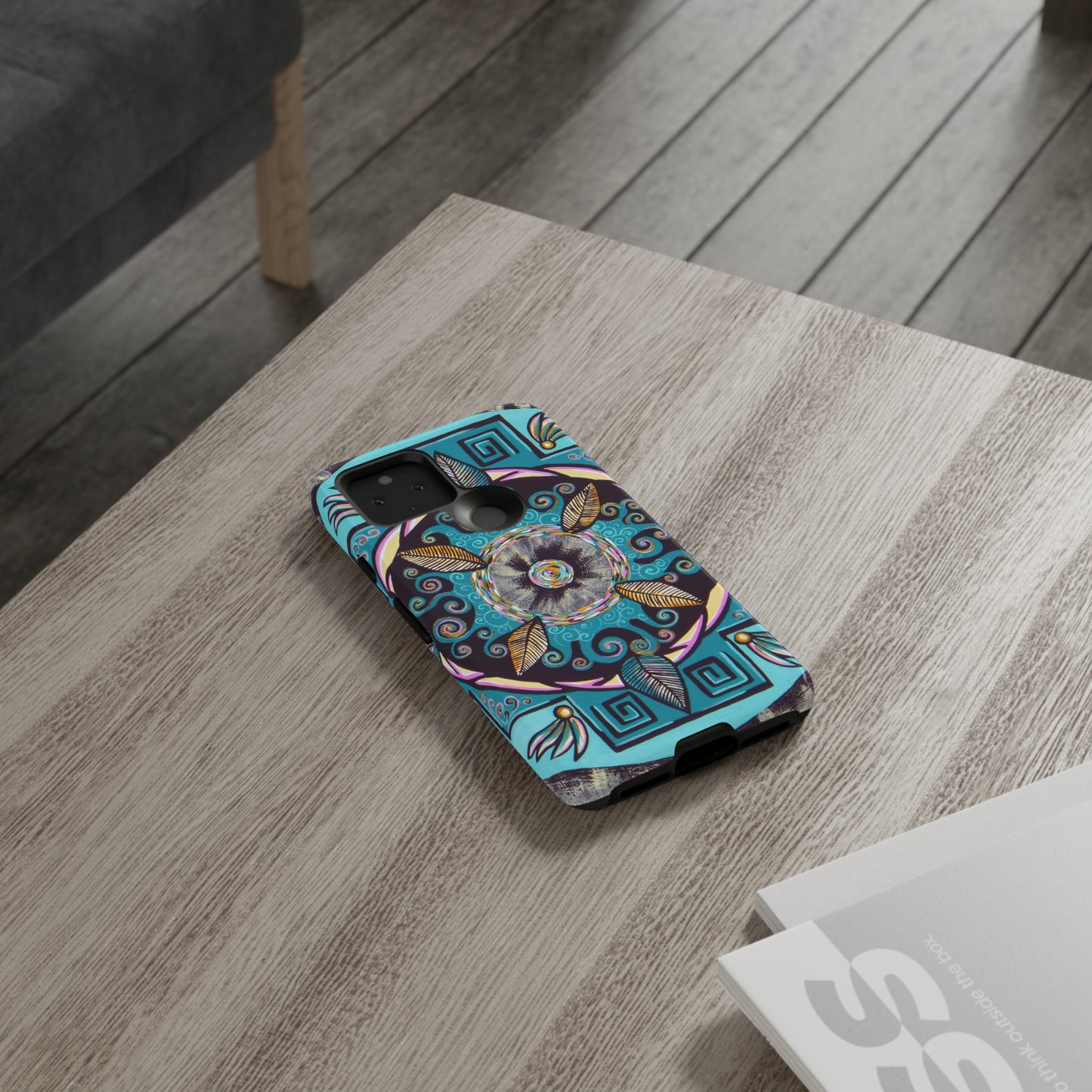 "Hojachakana" Art Phone Armor - Blue Flame Array Phone Case