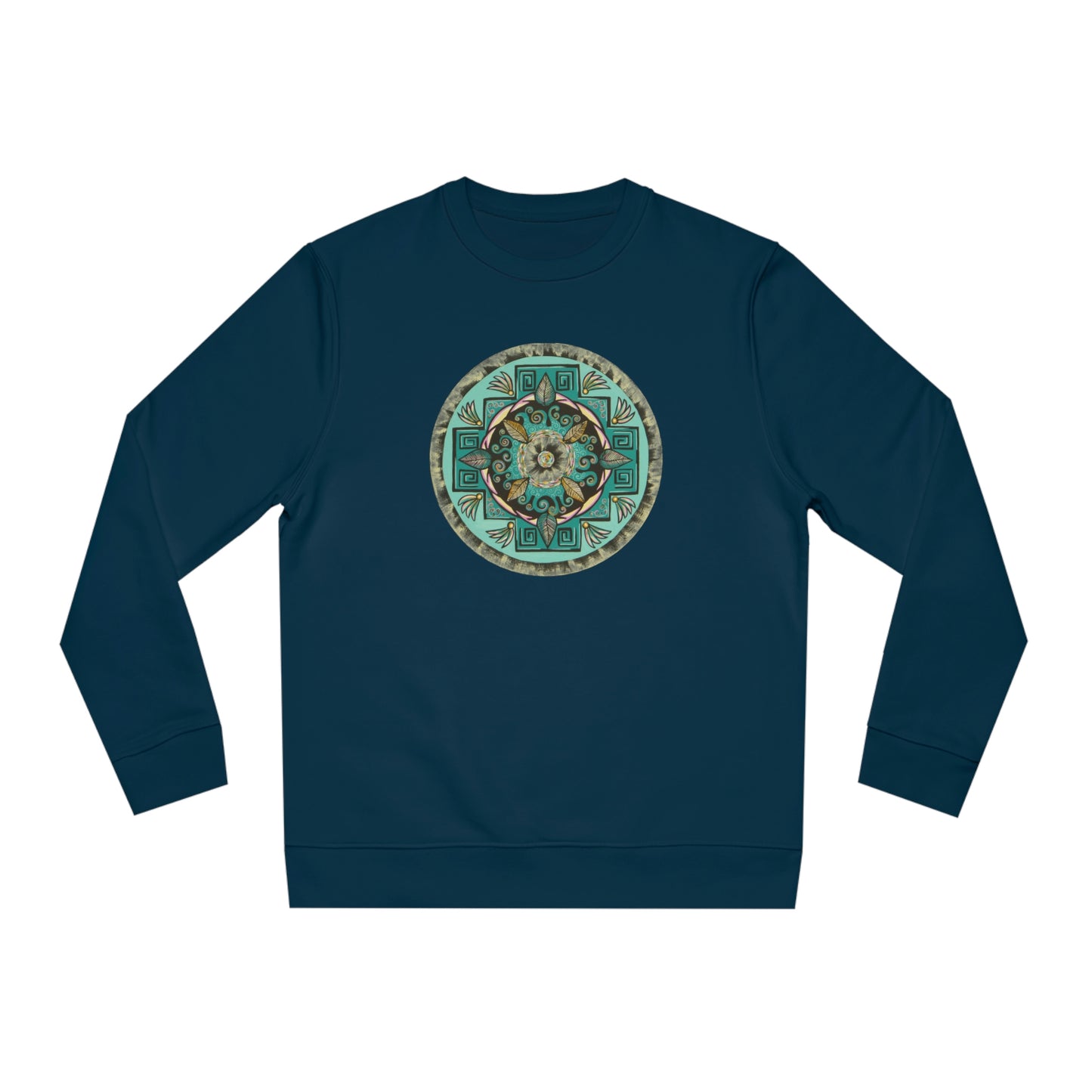 "Hojachakana" Lords & Ladies Organic Sweatshirt - Blue Flame Array French Navy / 2XS Sweatshirt