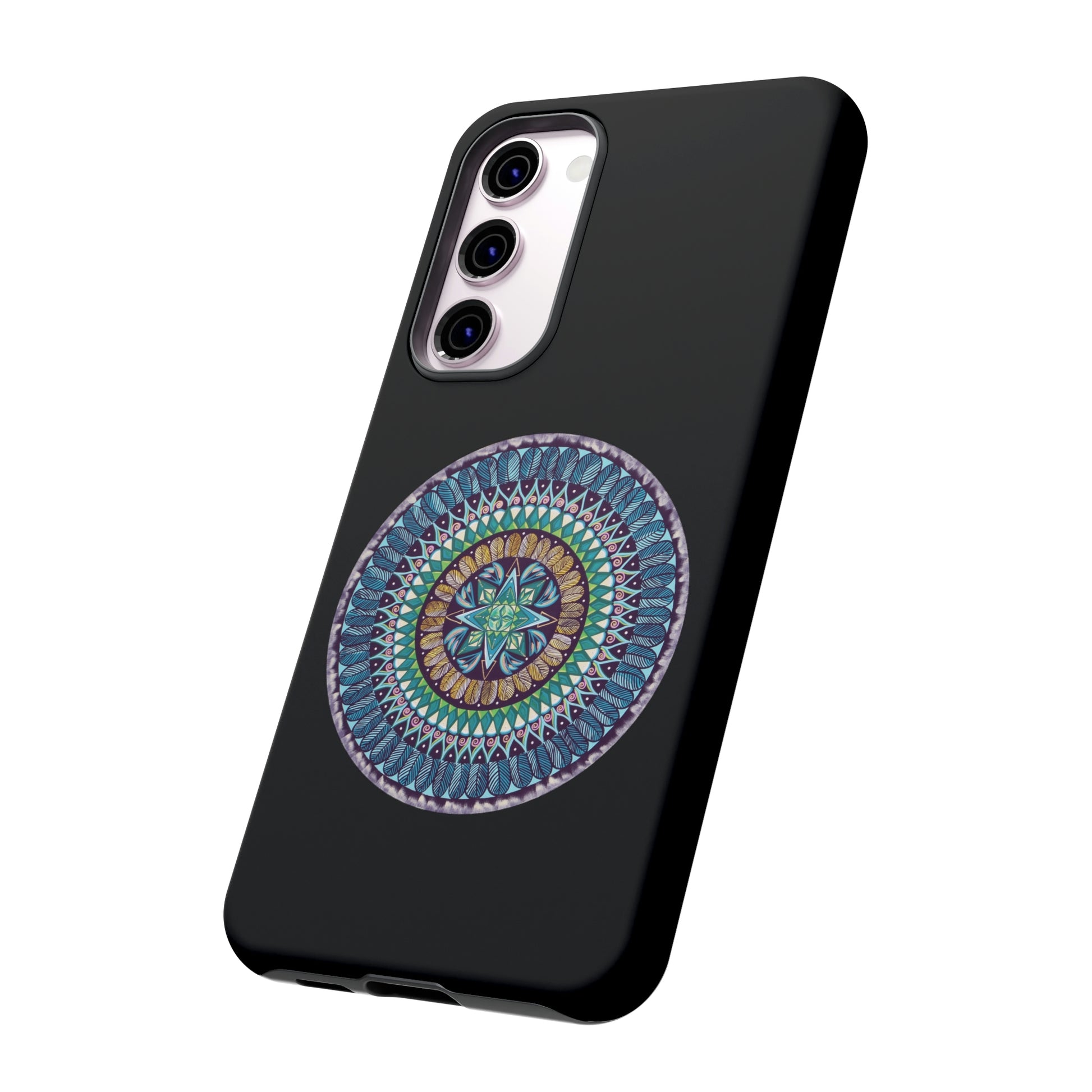 "AquilazurA Kryst'dala" Art Phone Armor - Blue Flame Array Phone Case