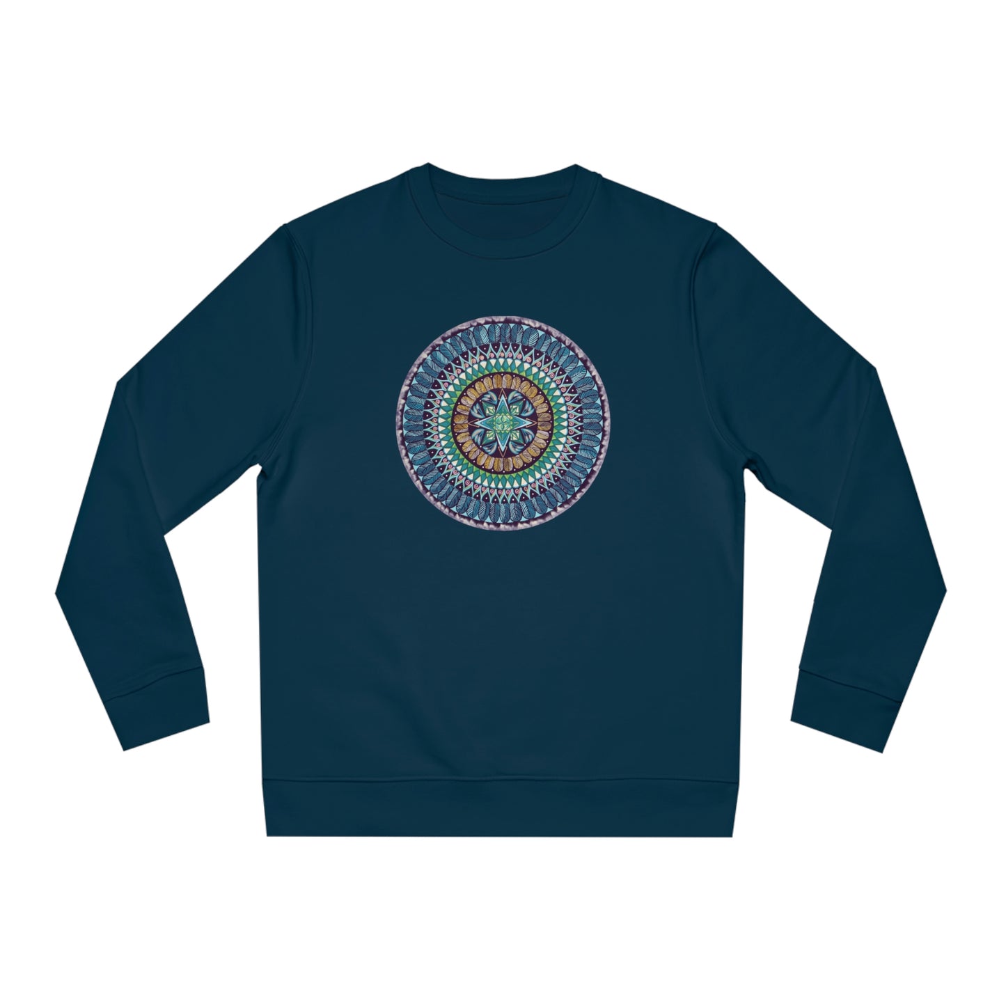 "AquilazurA Kryst'dala" Lords & Ladies Organic Sweatshirt - Blue Flame Array Sweatshirt