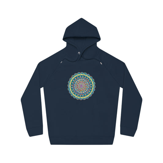 "Almandalayana" Lords & Ladies Organic Sider Hoodie - Blue Flame Array Hoodie