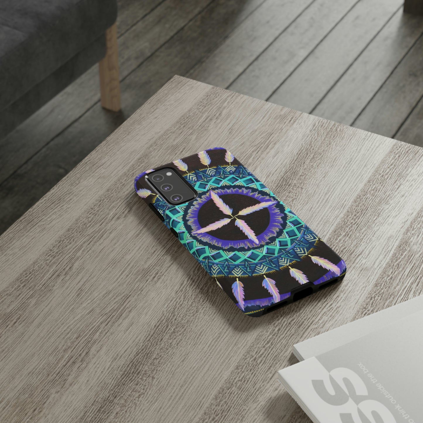 "Cuatro Vientos" Art Phone Armor - Blue Flame Array Phone Case