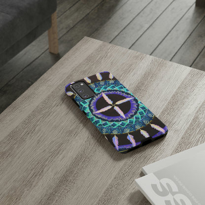 "Cuatro Vientos" Art Phone Armor - Blue Flame Array Phone Case