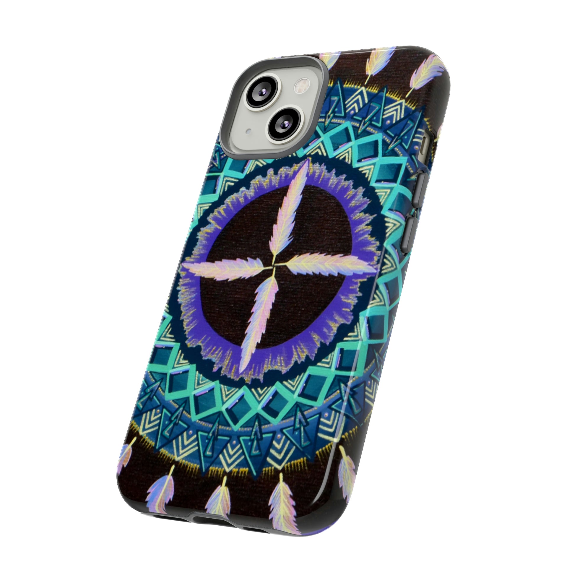 "Cuatro Vientos" Art Phone Armor - Blue Flame Array Phone Case