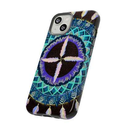 "Cuatro Vientos" Art Phone Armor - Blue Flame Array Phone Case