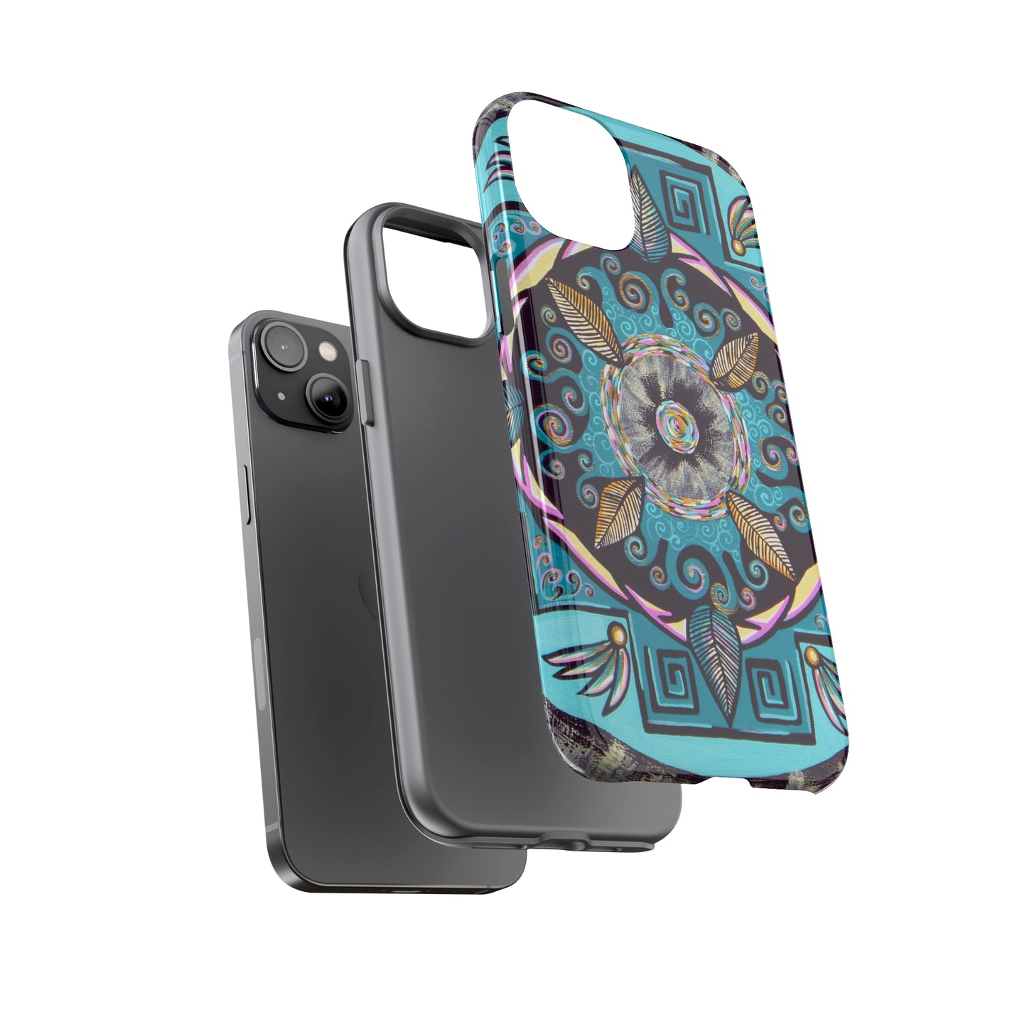 "Hojachakana" Art Phone Armor - Blue Flame Array Phone Case