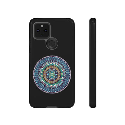 "AquilazurA Kryst'dala" Art Phone Armor - Blue Flame Array Google Pixel 5 5G / Glossy Phone Case