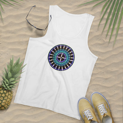 "Cuatro Vientos" Lords Organic Tank Top - Blue Flame Array Tank Top