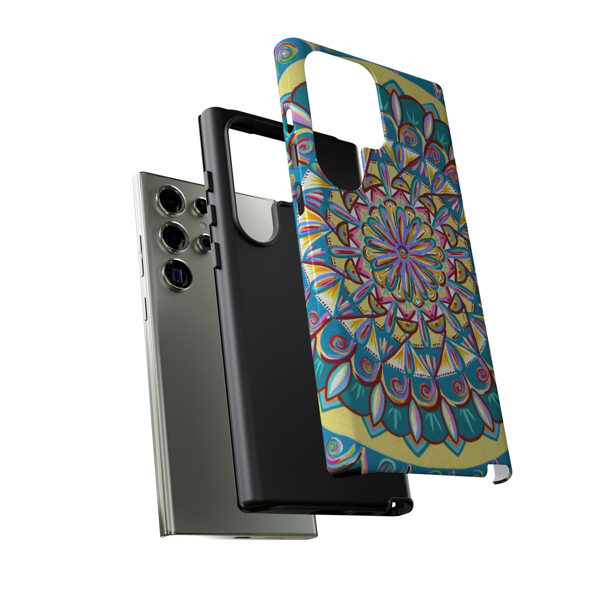 "Almandalayana" Art Phone Armor - Blue Flame Array Phone Case