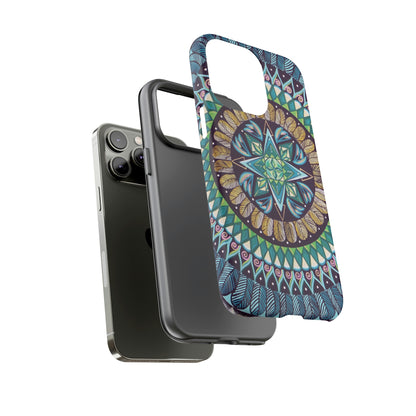 "AquilazurA Kryst'dala" Art Phone Armor - Blue Flame Array Phone Case